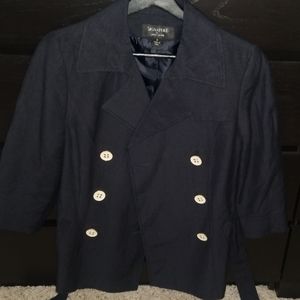 Signature by Larry Levine - Dark Navy Linen Jacket